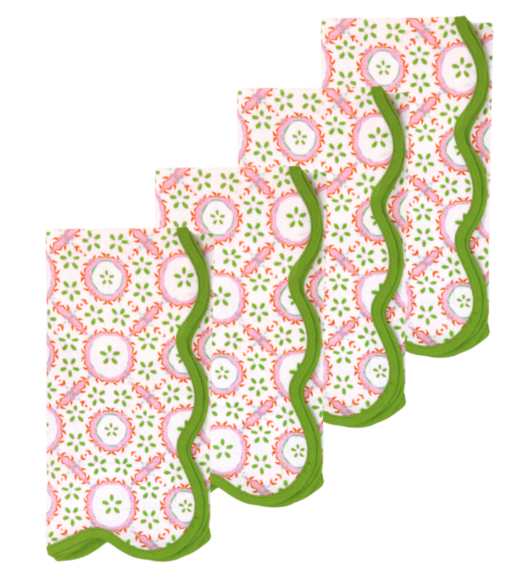 Rosie Scalloped Dinner Napkins