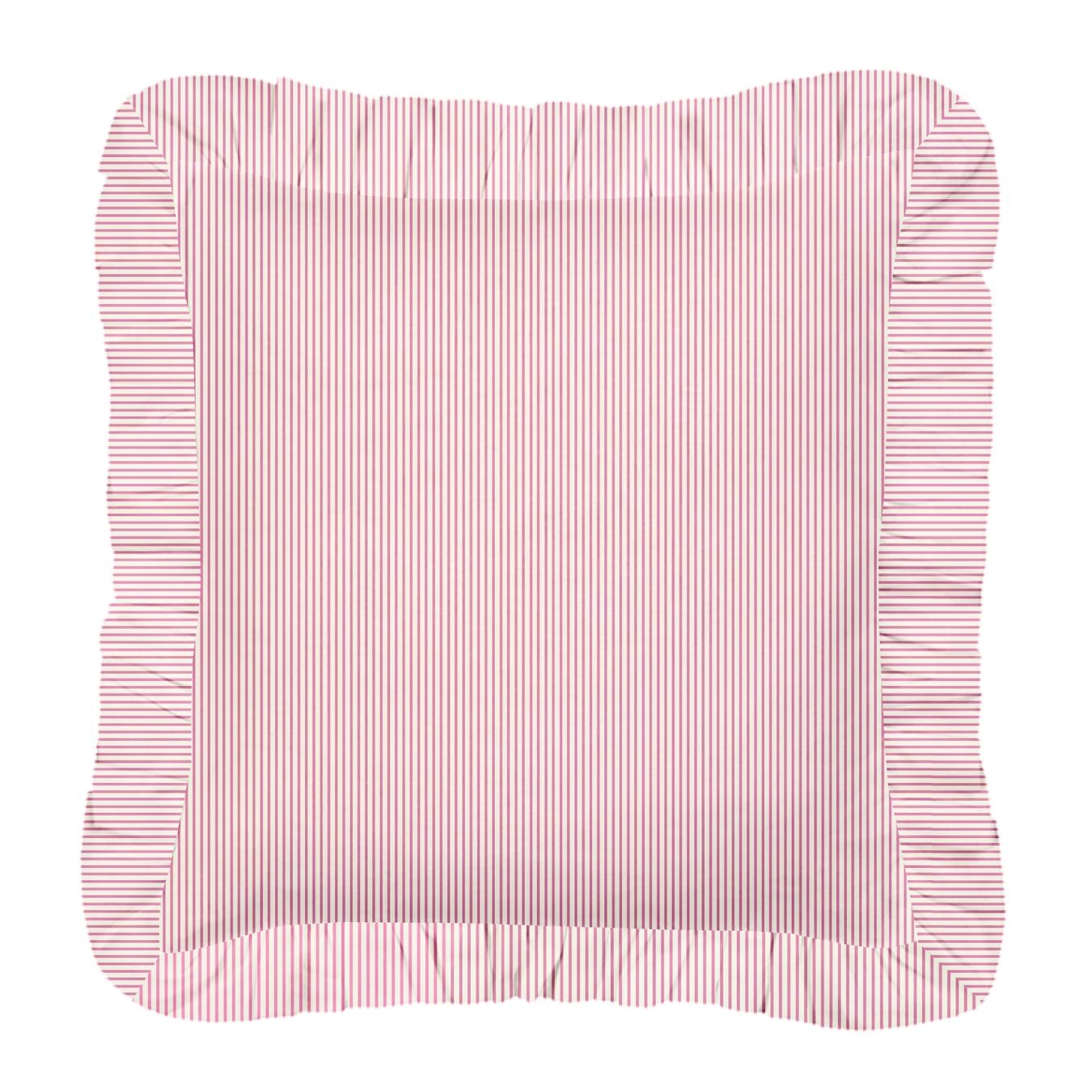 Ticking Stripe Pink Decorative Pillow
