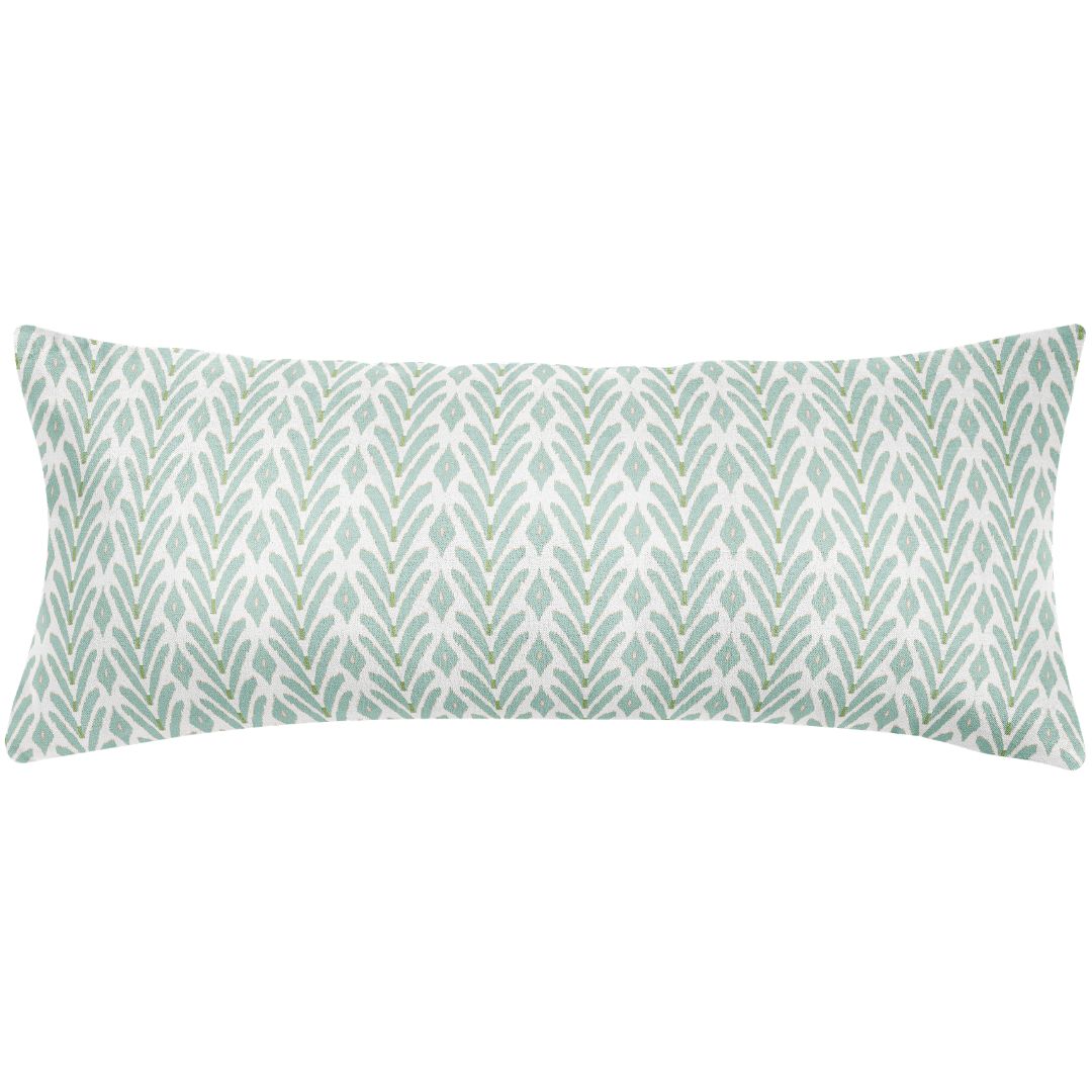 Petite Frond Blue Decorative Pillow by Laura Park — signature print home and lifestyle product.