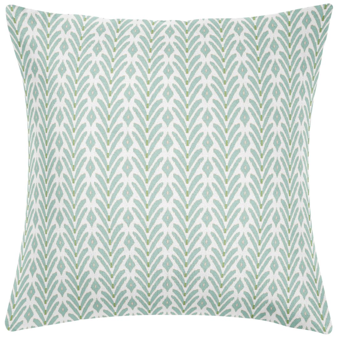 Petite Frond Blue Decorative Pillow by Laura Park — signature print home and lifestyle product.