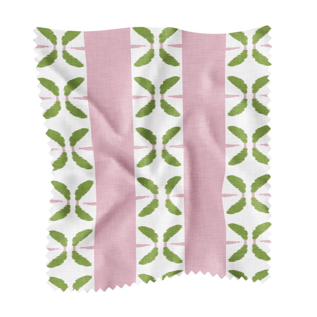 Petal Stripe Light Pink Fabric by the Yard by Laura Park — designer upholstery and drapery fabric by the yard.