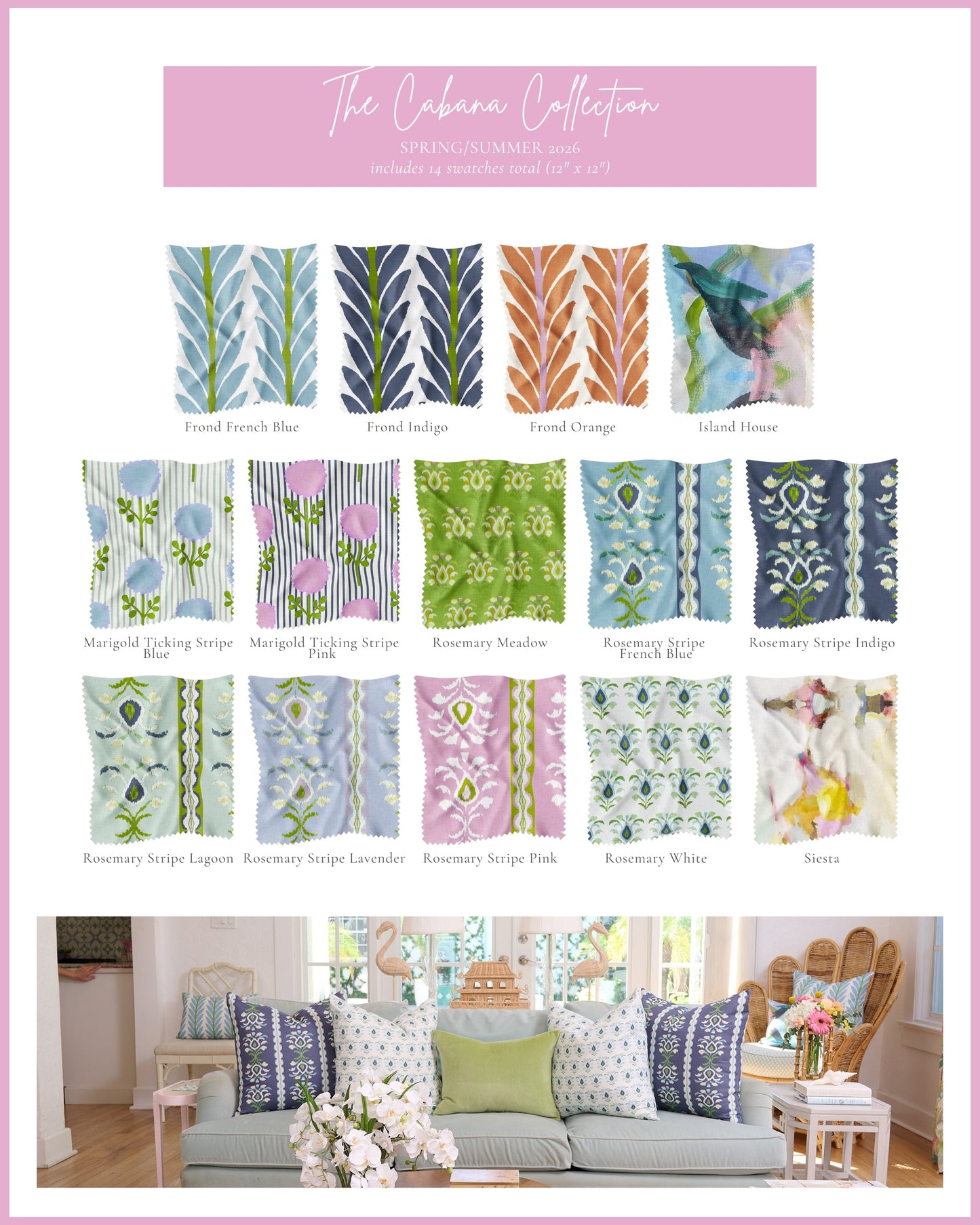 Fabric Swatch Rings fabric by Laura Park — designer upholstery and drapery fabric by the yard for custom projects