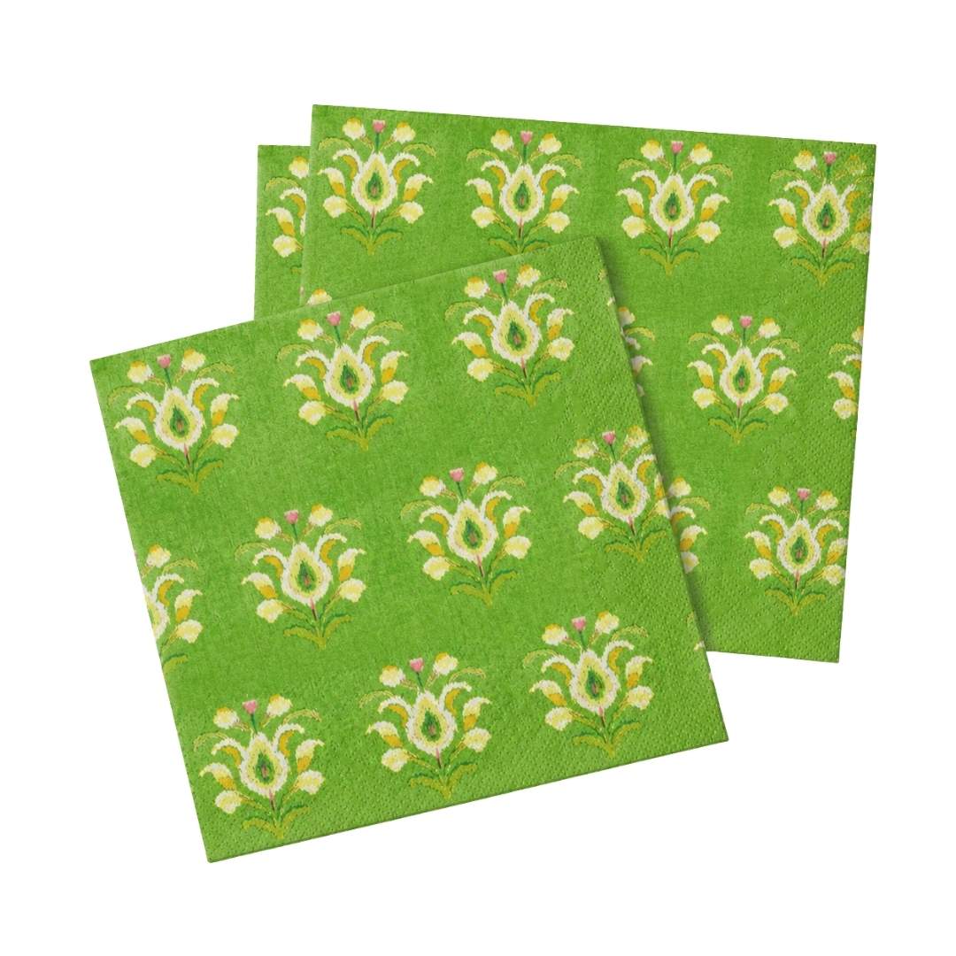 Rosemary Meadow Cocktail Napkins — colorful entertaining and tabletop for dinner parties, bar carts, and gift giving.
