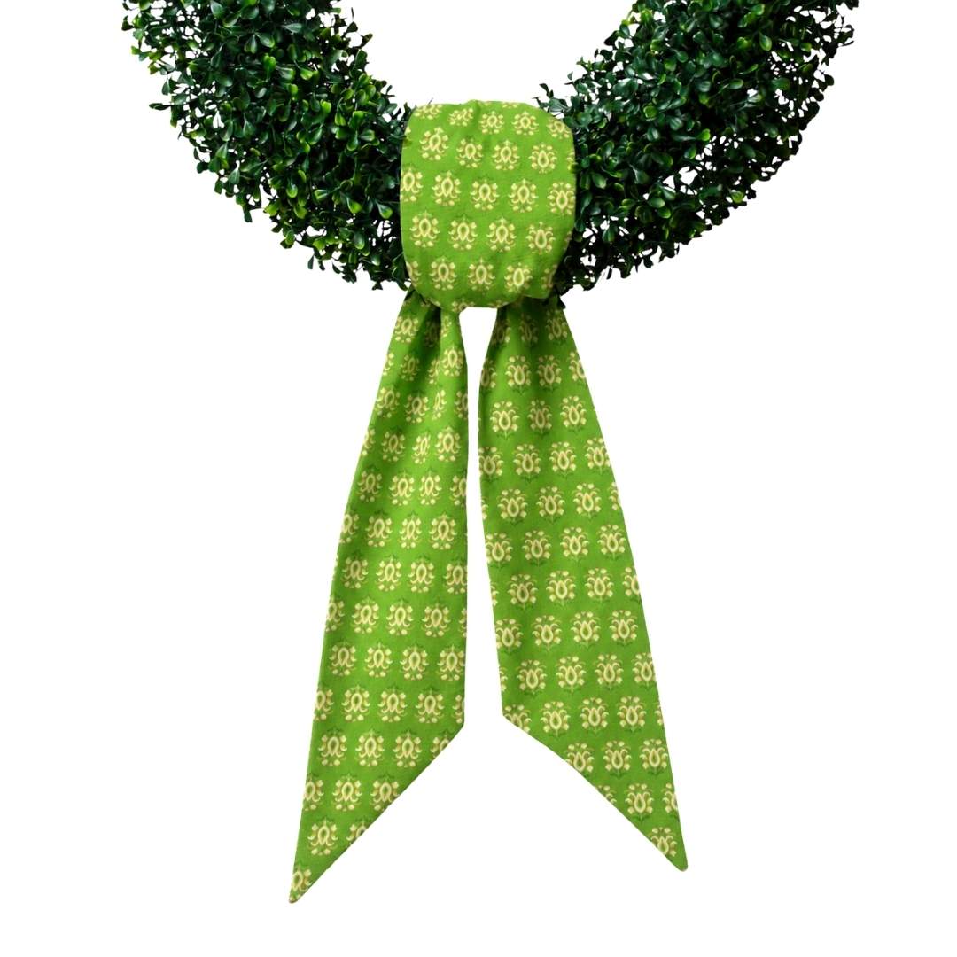 Rosemary Meadow Wreath Sash by Laura Park — signature print home and lifestyle product.