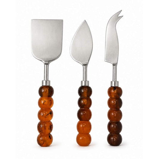 Tortoise Surrey Cheese Knife Set by SumnerEdit by Laura Park — signature print home and lifestyle product.