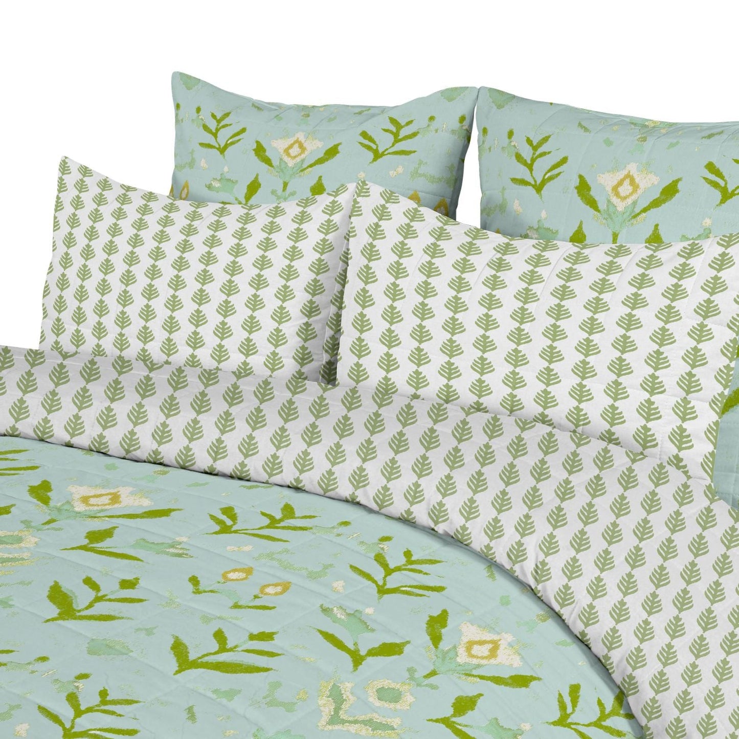 Petal Garden Aqua Comforter Set by Laura Park — signature print home and lifestyle product.