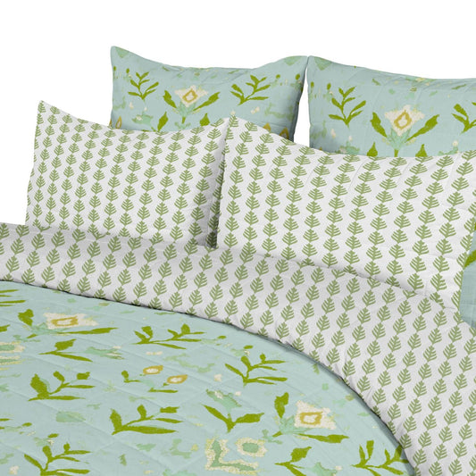 Petal Garden Aqua Comforter Set by Laura Park — signature print home and lifestyle product.