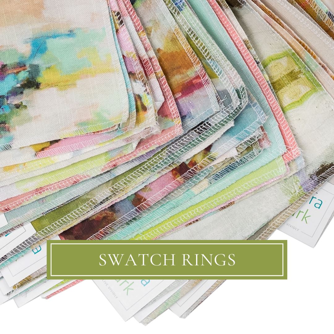 Fabric Swatch Rings fabric by Laura Park — designer upholstery and drapery fabric by the yard for custom projects